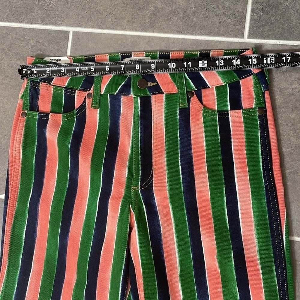 Wrangler Stripe Wanderer 622 Mid-Rise Flare Jeans size 28X32 - Picture 7 of 15